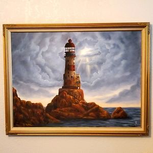 Origional Art Oil Painting 'Beacon Ruins'